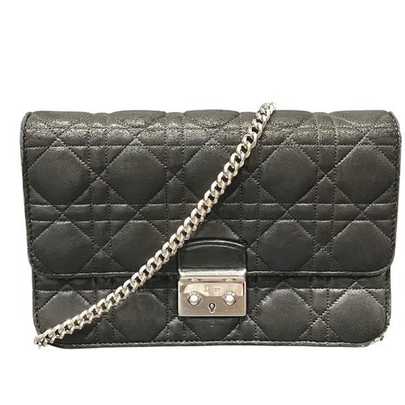 Christian Dior Dior New Rock Chain Wallet Bag Shoulder Women's - Picture 1 of 9
